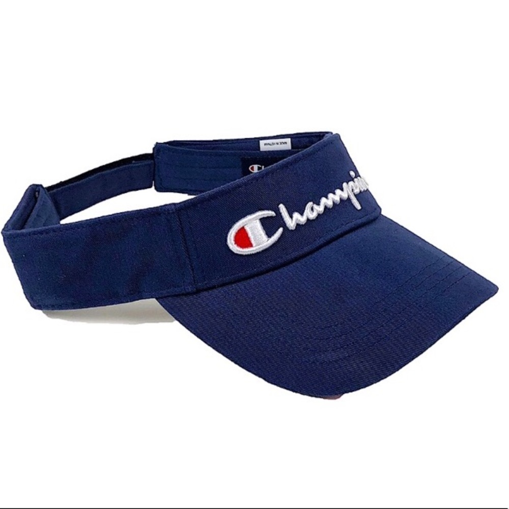 Champion Royal Blue Visor Hat OSFA Velcro Strap Mesh Bill Sports and Athletics - Picture 1 of 9